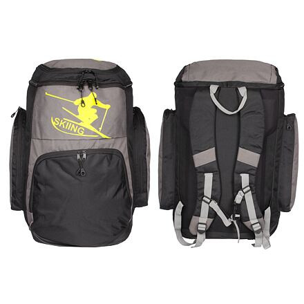 Skiboot Bag taška na helmu a lyžiarky čierna-sivá 1