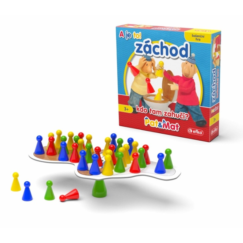 Pat a Mat záchod - balančná rodinná hra
