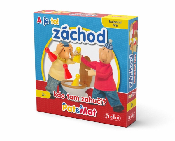 Pat a Mat záchod - balančná rodinná hra 1