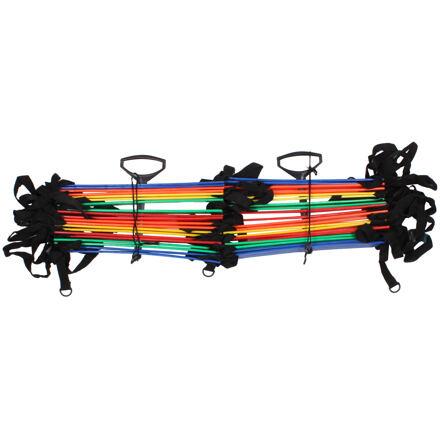 Merco MultiColour Dual agility rebrík, dvojitý 9m 3