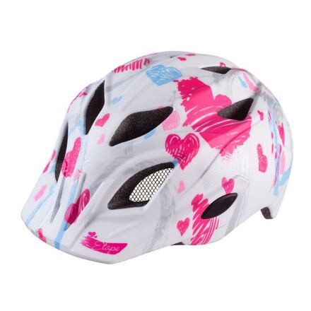 Etape Pluto Light detská cyklistická prilba biela-ružová, veľ. XS-S