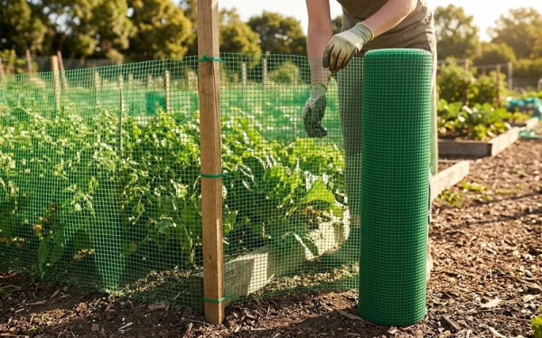 Pletivo ECONOMY 5, 1000/10x10 mm, štvorcový vzor, 300g/m2, zelené, celoplastové, bal. 50 m 1