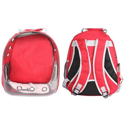 Petbag Transparent batoh pre miláčikov červená 1