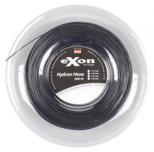 Exon Hydron Hexa tenisový výplet 200 m, 1,29mm, čierna
