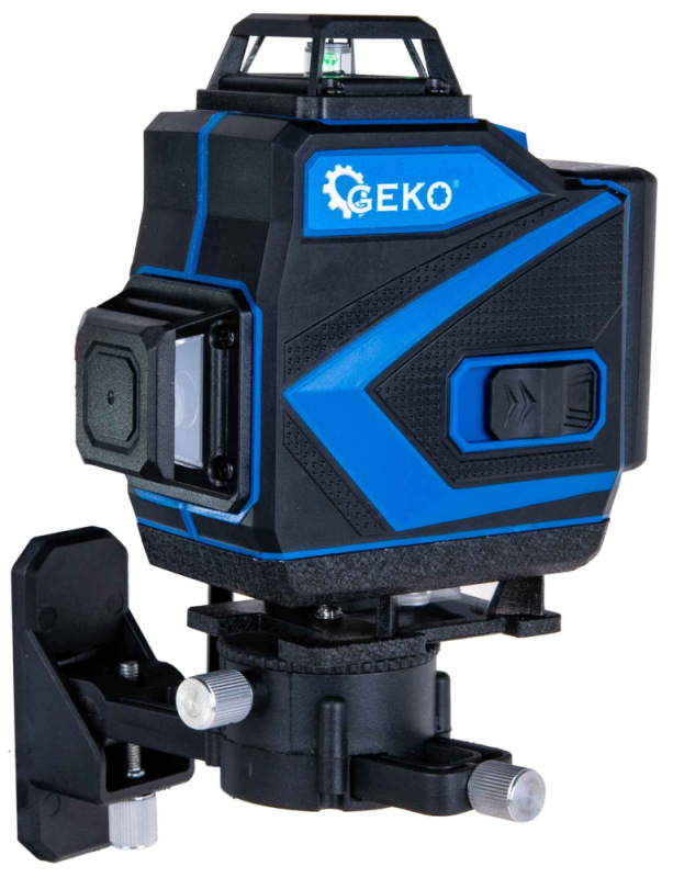 Krížový laser 360° 4D + 2xAKU + puzdro + príslušenstvo, GEKO 8