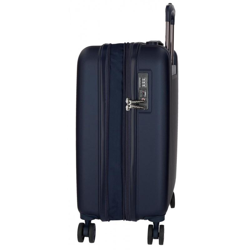 MOVOM Wood Navy Blue, Sada luxusných ABS cestovných kufrov, 65cm/55cm, 5318964