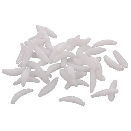 Merco Bait Soft Worms umelí červy 50 ks biela