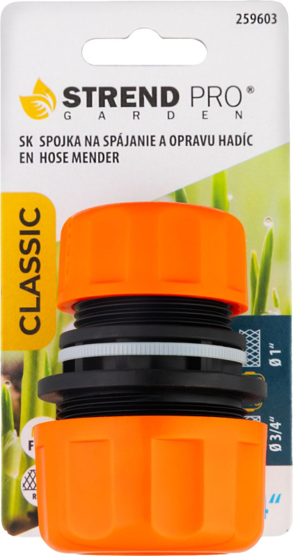 Spojka Strend Pro Gardem, redukovaná z 1" na 3/4", záhradná, MAX FLOW 1