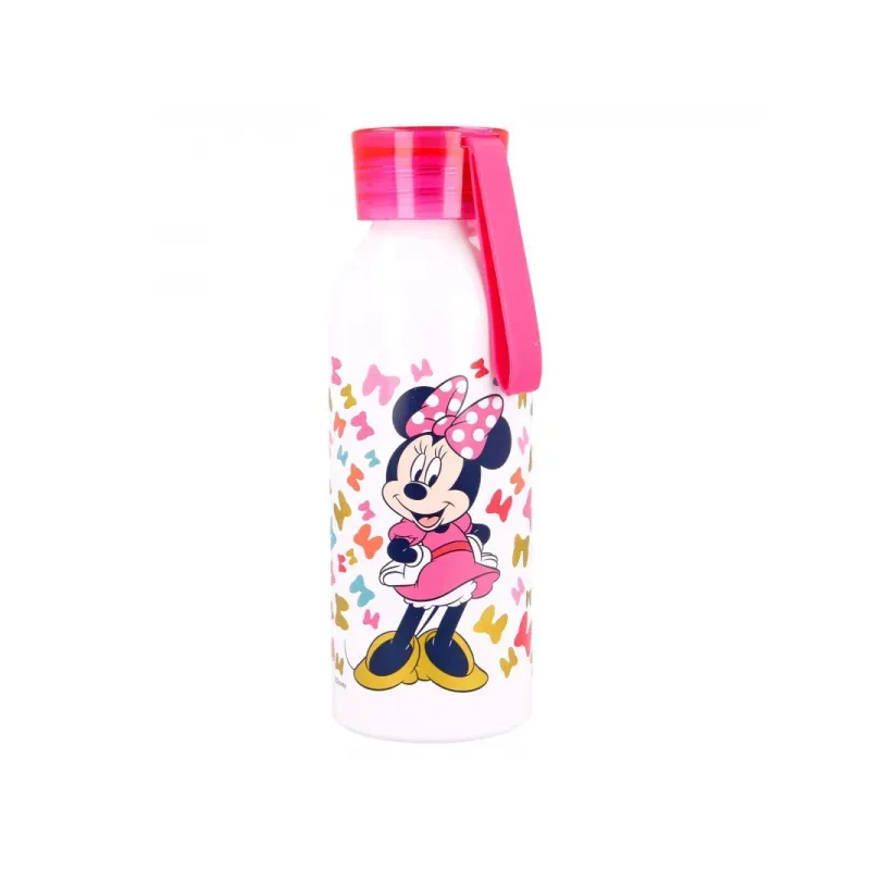 STOR Hliníková fľaša so silikónovým pútkom MINNIE MOUSE, 510ml, 51124