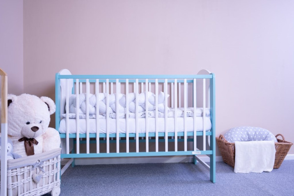 Detská postieľka New Baby ELSA bielo-mätová 1