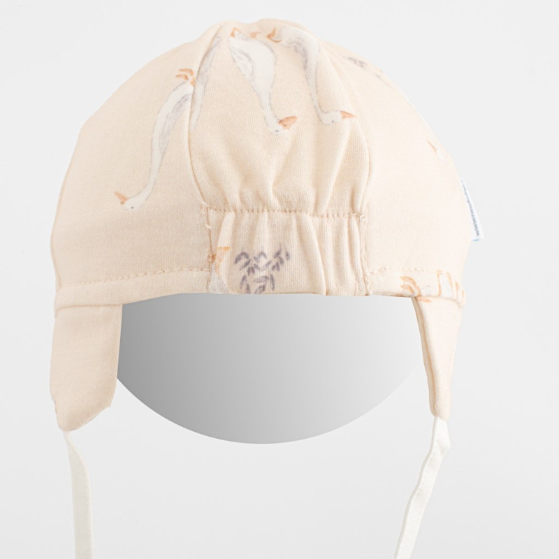 Detská bavlnená čiapka so šiltom New Baby Husičky 80/86 1