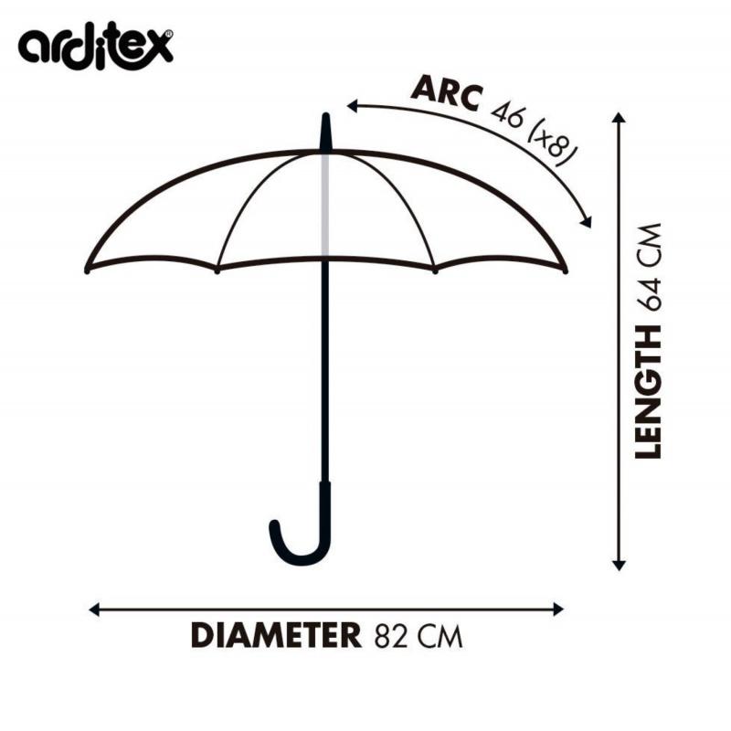 ARDITEX Detský dáždnik Lilo & Stitch Transparent, WD16531