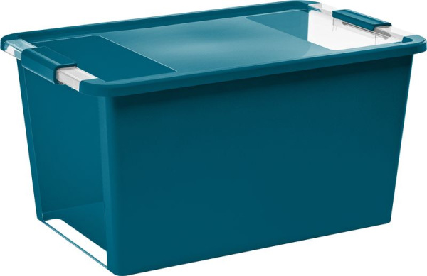 Box s vekom KIS Bi-Box L, 40 lit., tyrkysový, 35x55x28 cm