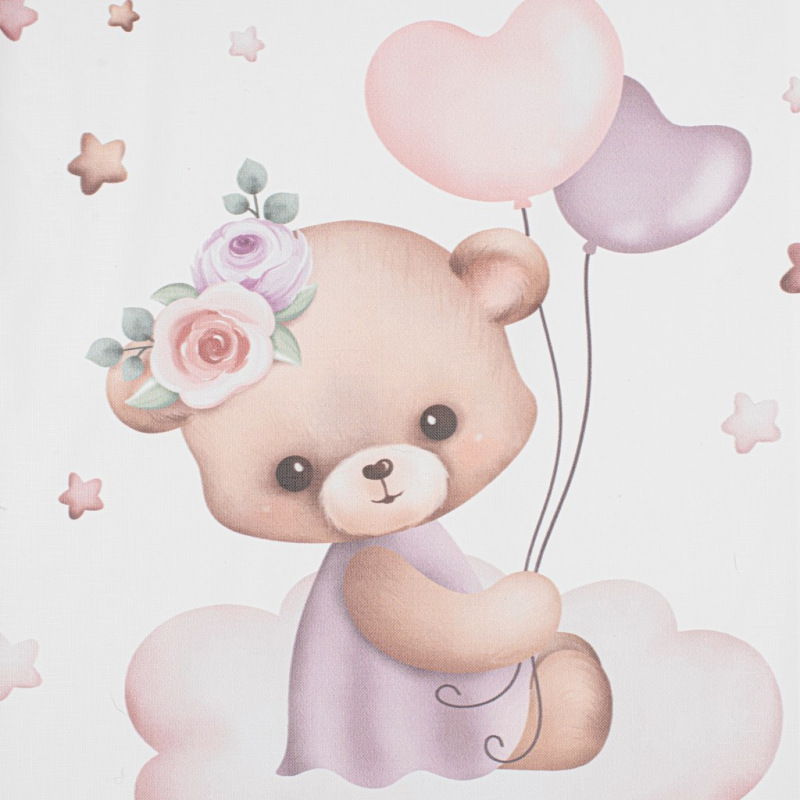 Prebaľovacia podložka Baby Mix Medvedík 47x70cm ružová 2