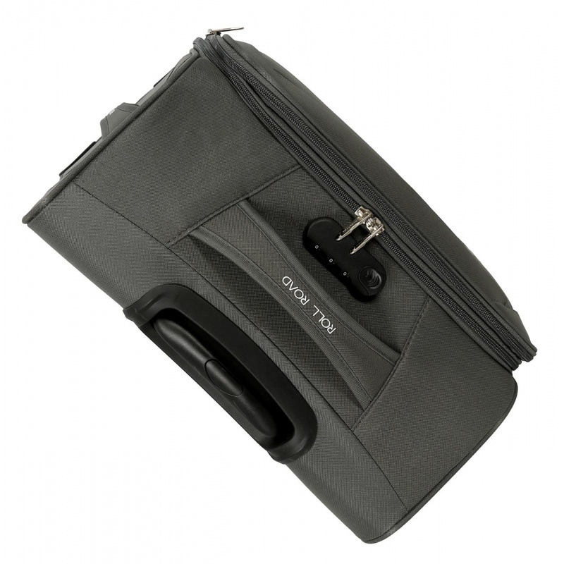 Veľký textilný kufor (large) 76x48x29 cm – Roll Road Royce Grey, 93L, 5019322 5