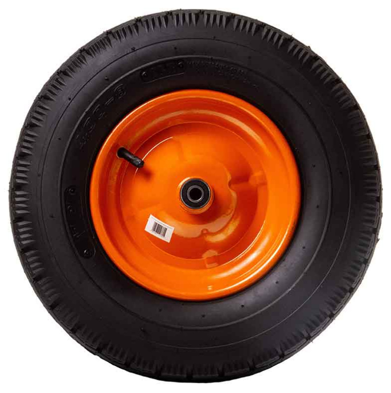 Nafukovacie koleso s ložiskami, otvor 10 mm, priemer 400 mm, šírka 90 mm, oranžové 1