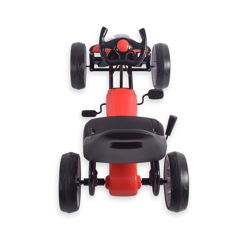 Detská šliapacia motokára Go-kart Milly Mally Power červená 5