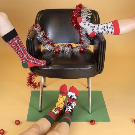 Univerzálne vianočné ponožky MICKEY MOUSE, Sada 3ks, veľkosť 40-46, 2200008653