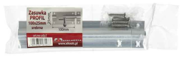 Zástrč na dvere 100x25x0,9 m, strieborná, XL-TOOLS 4