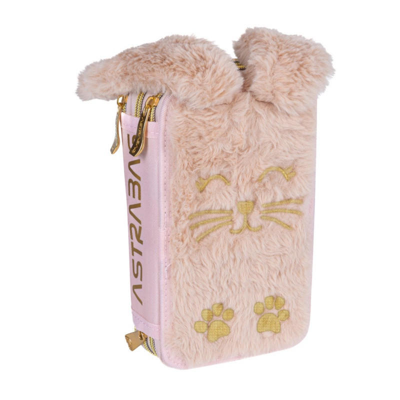Trojposchodový peračník s náplňou AstraBAG FLUFFY BUNNY, AC31, 503024083 3