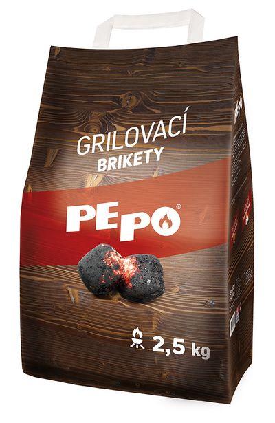 Brikety PE-PO®, 2.5 kg, drevené, na grilovanie