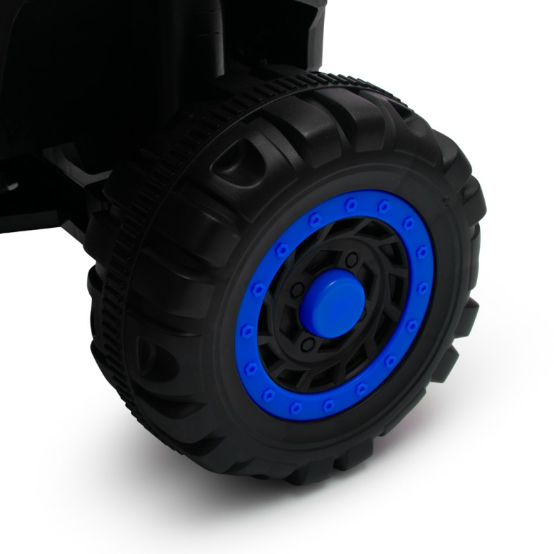 Detské elektrické odrážadlo Baby Mix Ruggy s vodiacou tyčou modré (POŠKODENÝ OBAL) 5