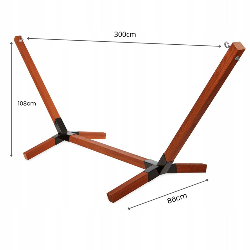 Drevený stojan na hojdaciu sieť Baby Mix impregnovaný 300 kg 4