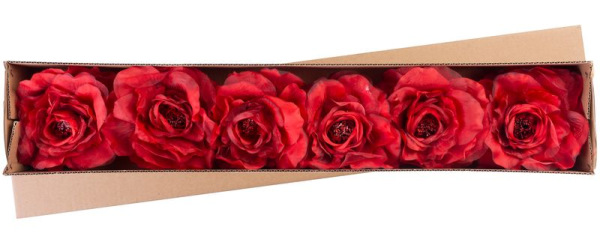 Kvet MagicHome, pivónia, červená, stonka, veľkosť kvetu: 16 cm, dĺžka kvetu: 24 cm, bal. 6 ks 1