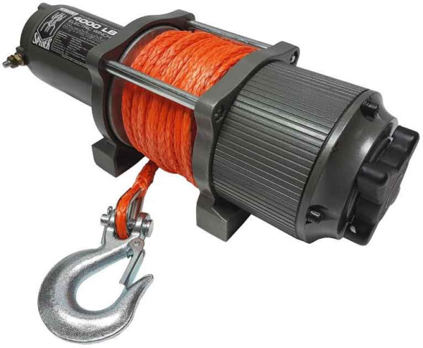Naviják elektrický, 12 V, 800W, max. ťah 1814 kg, syntetické lano 6 mm, MAR-POL 3
