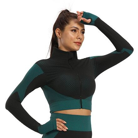 Yoga Sense fitness set dámsky zelená tm. 2