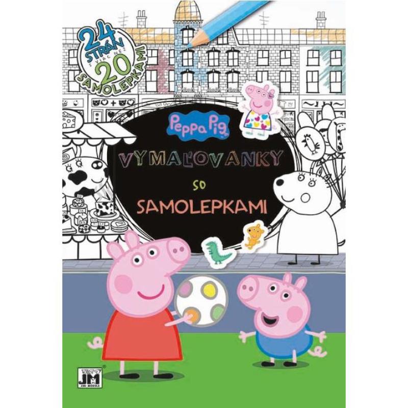 A4+ Omaľovánka Prasiatko Peppa so samolepkami