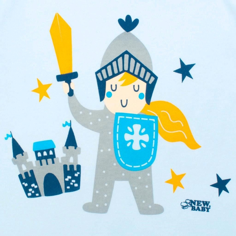 2-dielna dojčenská bavlnená súpravička New Baby Malý rytier 80 (9-12m) 2