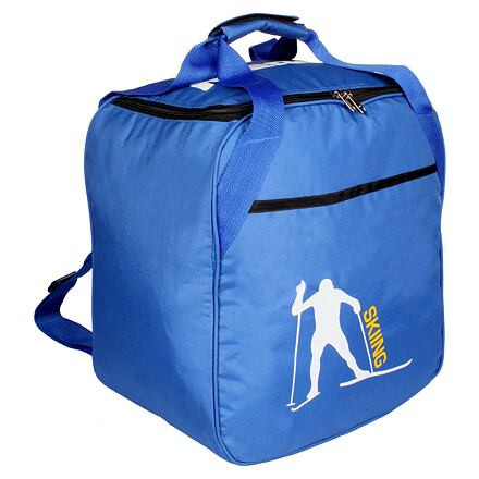 Ski Rucksack taška na helmu a lyžiarky modrá