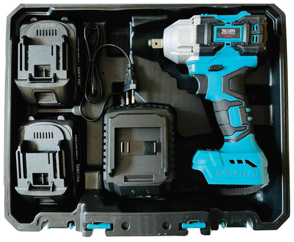 Akumulátorový rázový uťahovák 1/2" + 1/4", 2x 2Ah batéria, 350 Nm, VASKO 2