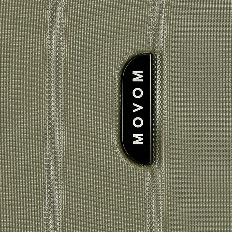 MOVOM Wood Khaki, Škrupinový cestovný kufor, 55x40x20cm, 38L, 531866A (small exp.) 7