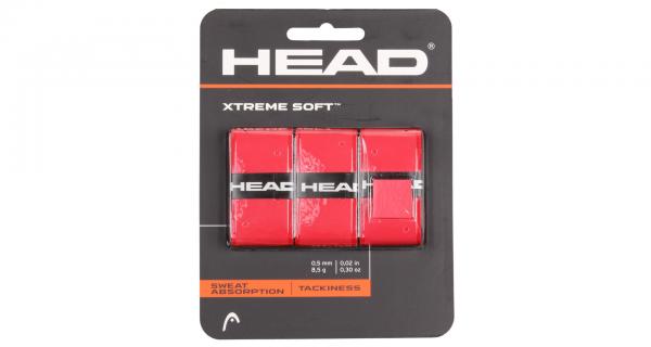 Head XtremeSoft 3 overgrip omotávka tl. 0,5 mm červená