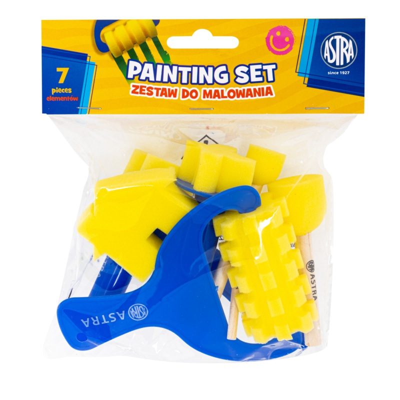 Špongie a valčeky na maľovanie pre deti – sada 7 ks Astra, 315024004 1