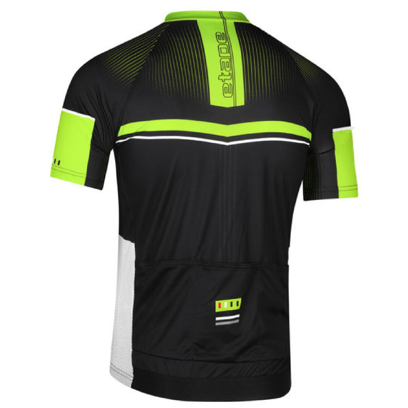 Maestro cyklistický dres čierna-žltá fluo 2