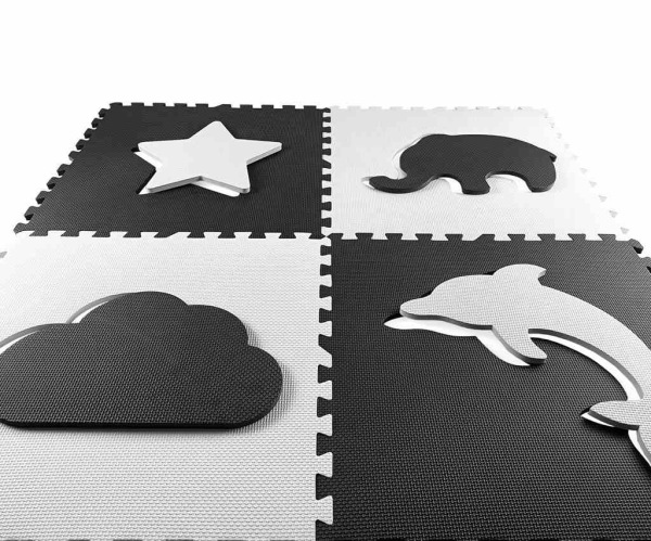 Penové puzzle podložka ohrádka Milly Mally Jolly 2x2 Grey 3