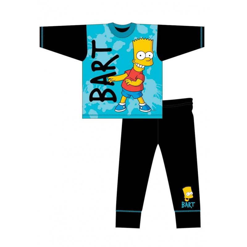 TDP Textiles Chlapčenské bavlnené pyžamo BART SIMPSON Blue - 5 rokov (110cm)
