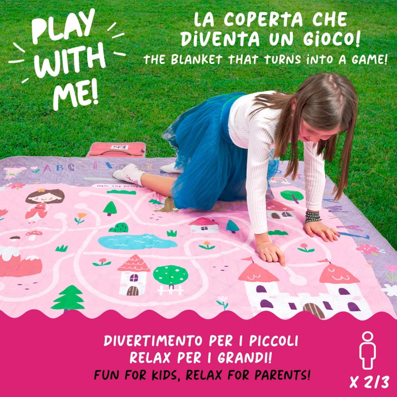 Detská pikniková deka Perletti Travel – Rozprávkový hrad, 150x150cm, 13150 6