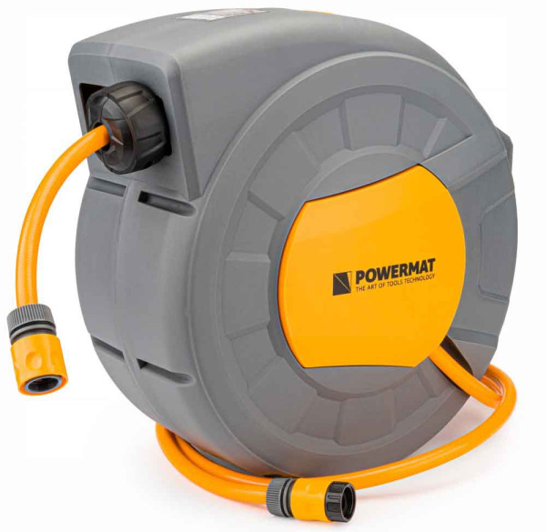 Navíjací bubon s držiakom na stenu so záhradnou hadicou 35 m, PM-ABNW-35M 18