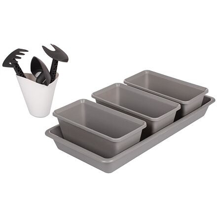 Plastkon Kit záhradný set s náradím a kelímkom