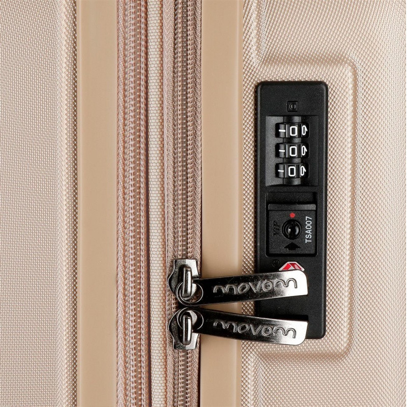 MOVOM Wood Champagne, Sada luxusných ABS cestovných kufrov, 65cm/55cm, 5318965 16