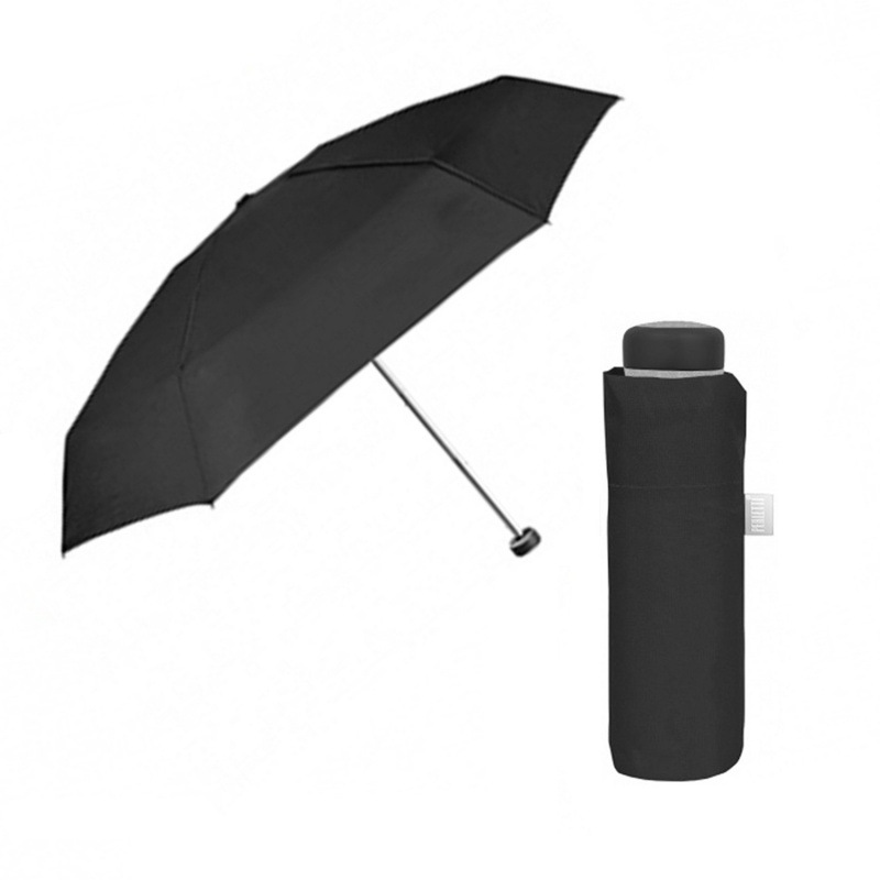 Kabelkový mini dáždnik Perletti Time - čierny, 26462