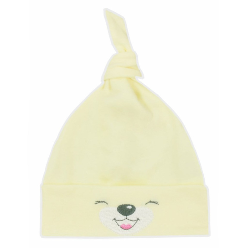 Bavlnená dojčenská čiapočka Bobas Fashion Lucky žltá 68 (4-6m)