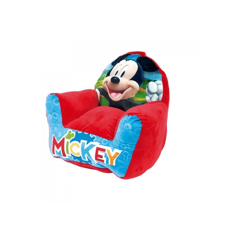 ARDITEX Detské plyšové plnené kreslo MICKEY MOUSE, WD13974