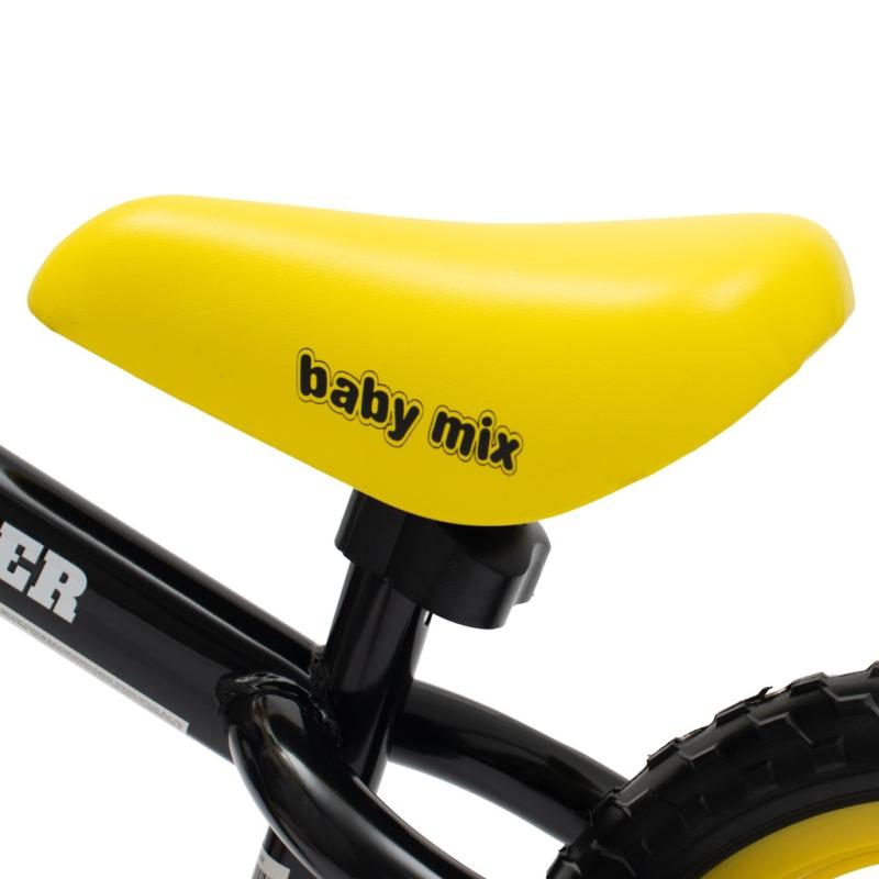 Detský balančný bicykel Baby Mix Traveller čierny