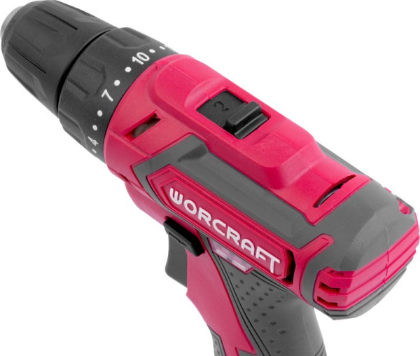 Skrutkovač Worcraft CD-16Li, 16V, 2x Li-ion 1.5Ah, kufrík 4