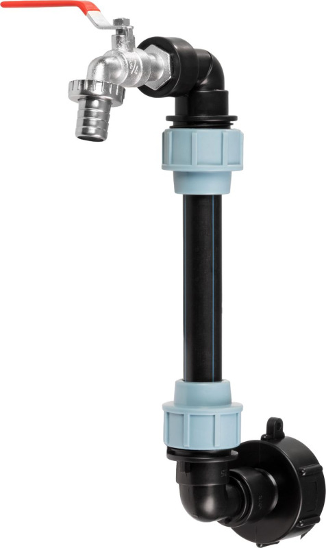 Sada Strend Pro Garden, ventil 3/4" + plastová redukcia 59 mm + výpust 3/4", na IBC nádrž 1